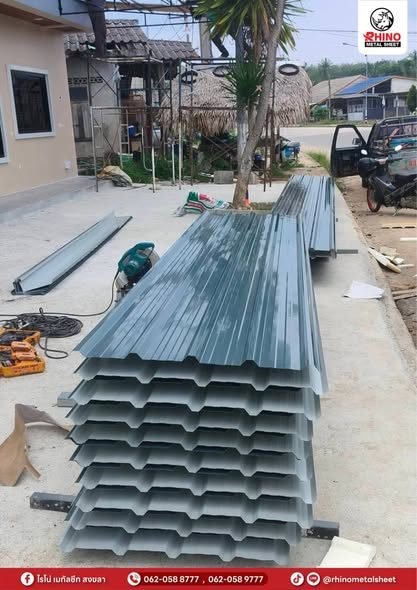 ส่งเมทัลชีทลอน 760 + ฉนวน PU งานต่อเติม